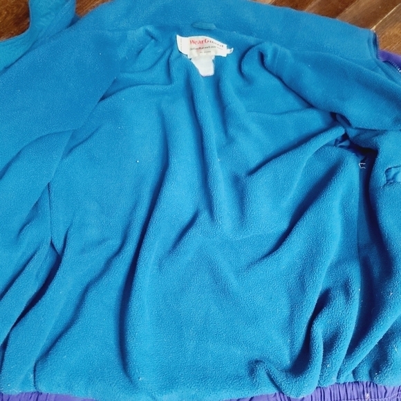 Vintage 80s Purple Blue Contrast Winter Ski Coat Medium - Picture 11 of 16